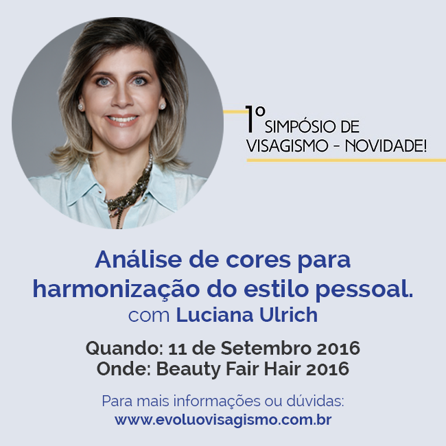 palestra no 1º simpósio de visagismo na Beauty Fair Hair 2016
