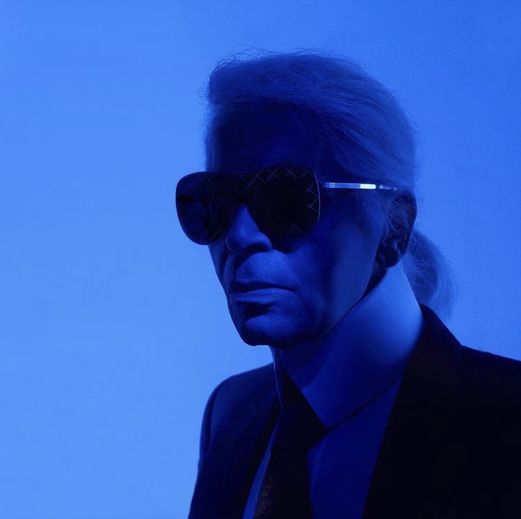 Lagerfeld e as cores