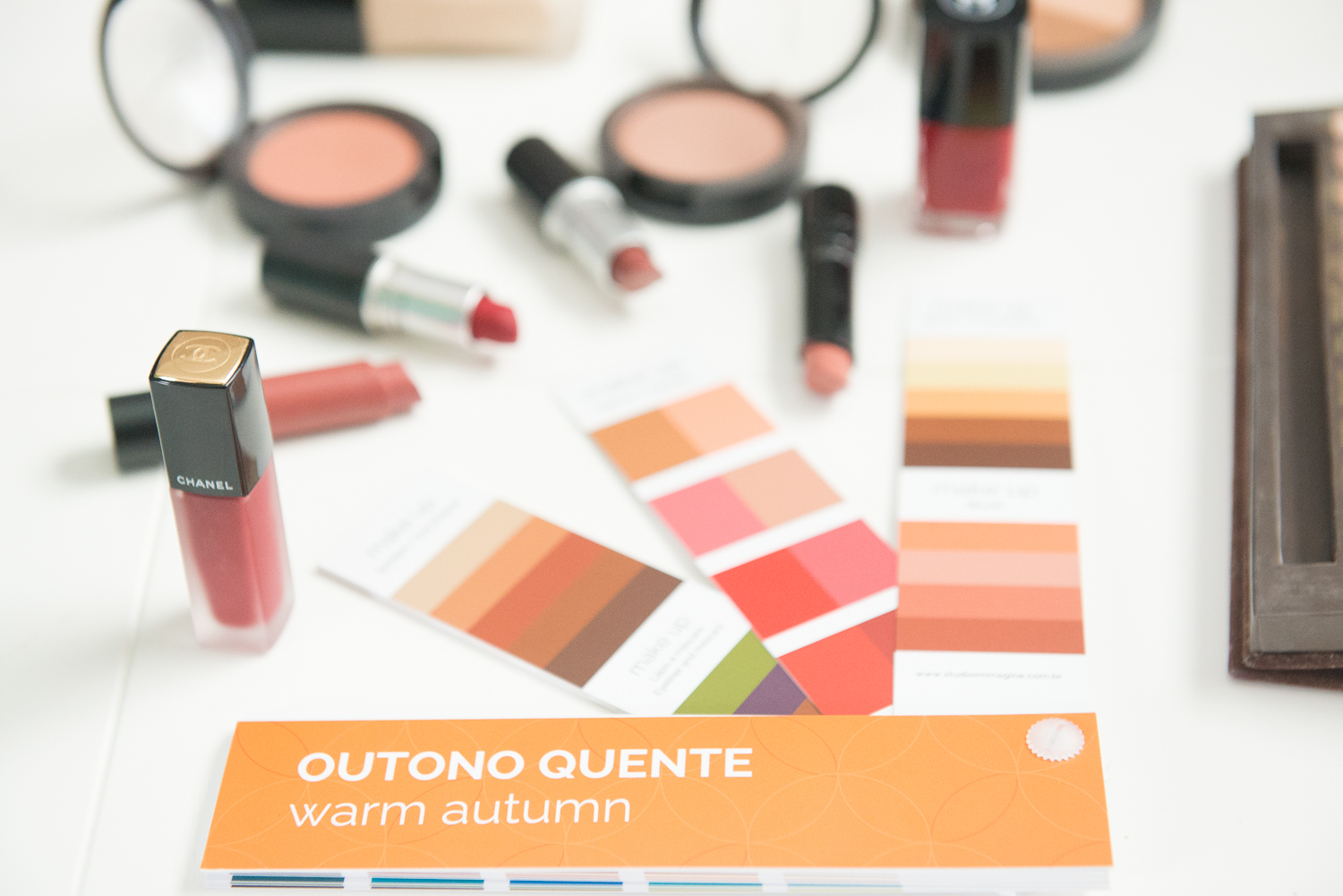 coloração pessoal - cores de make