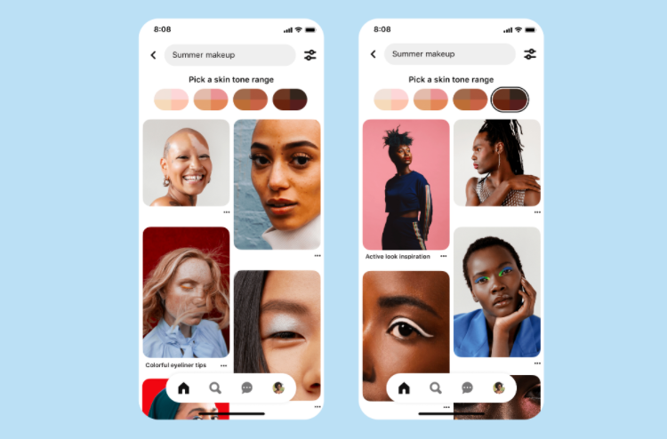 Novidades do Pinterest