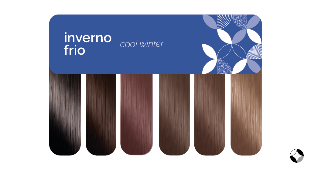 Cabelos da estação Inverno Puro