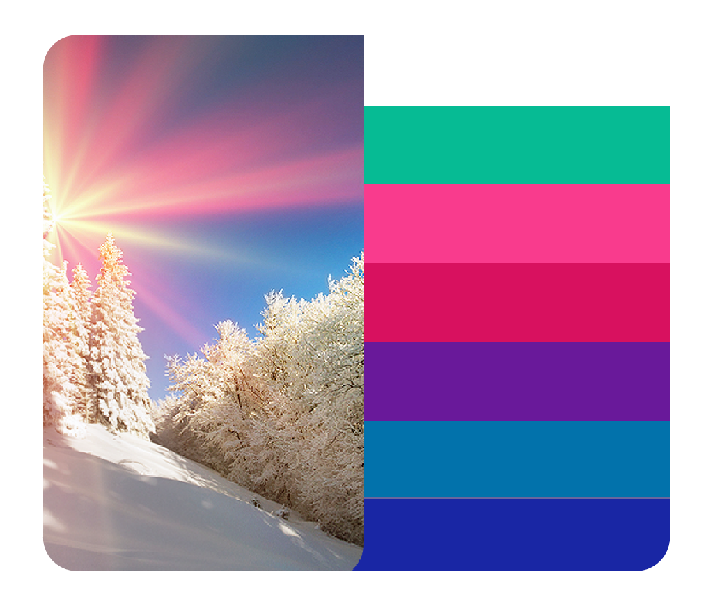 As cores do inverno intenso