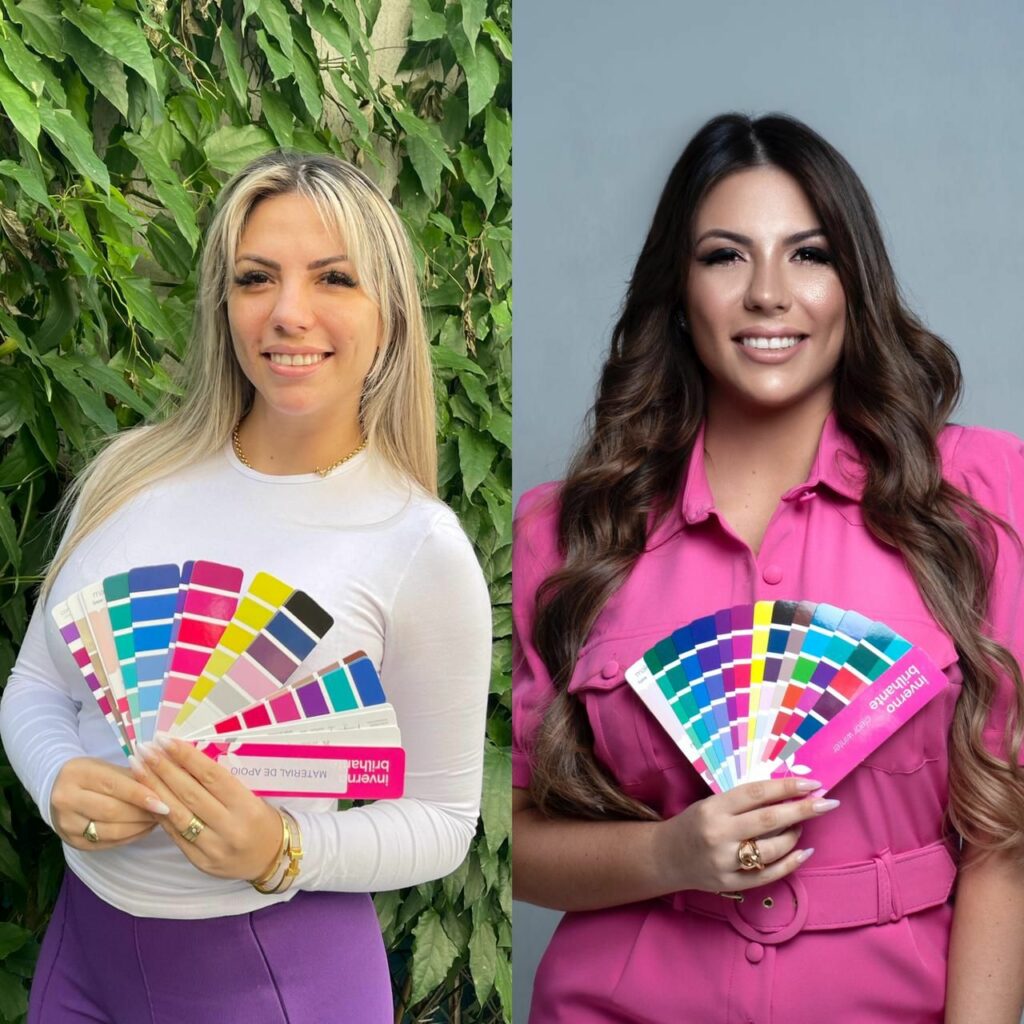 Antes e depois da aluna Pollyana Guedes 