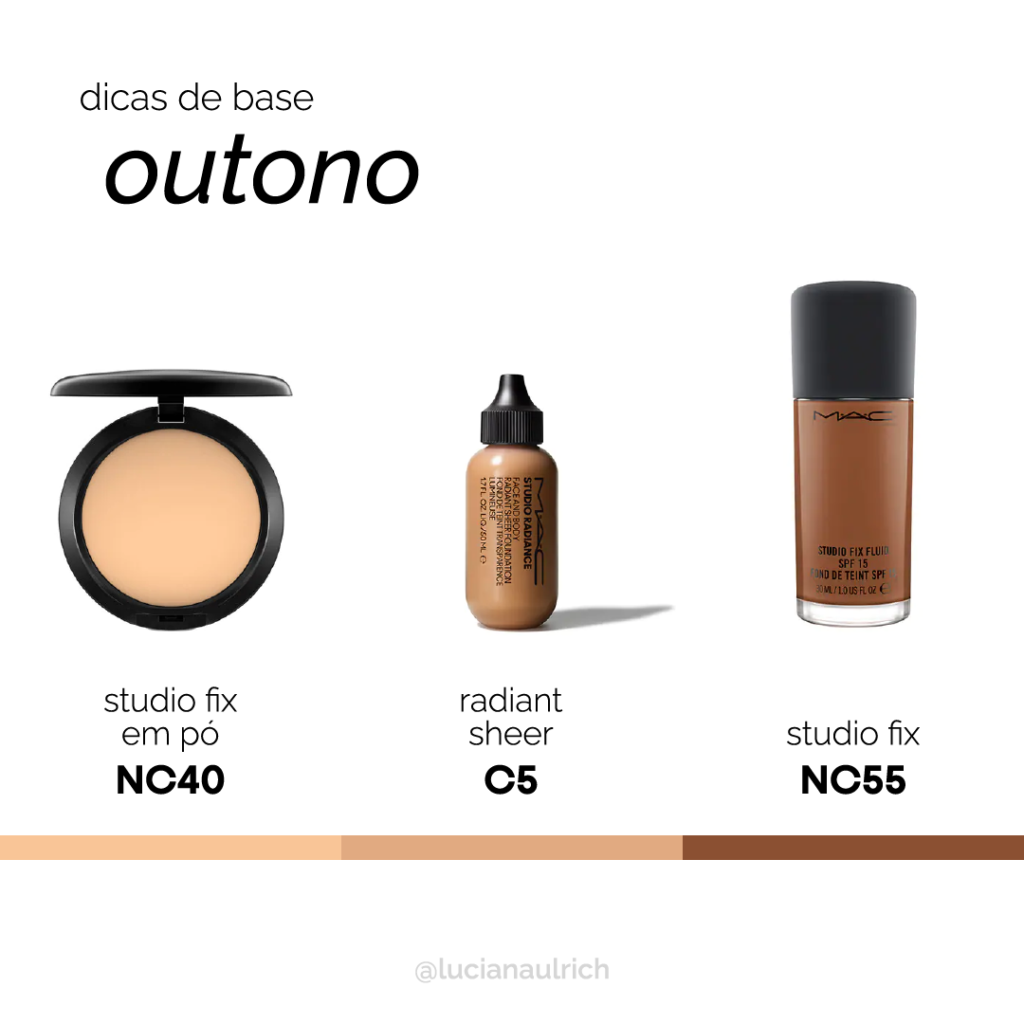 maquiagem da estação outono: bases