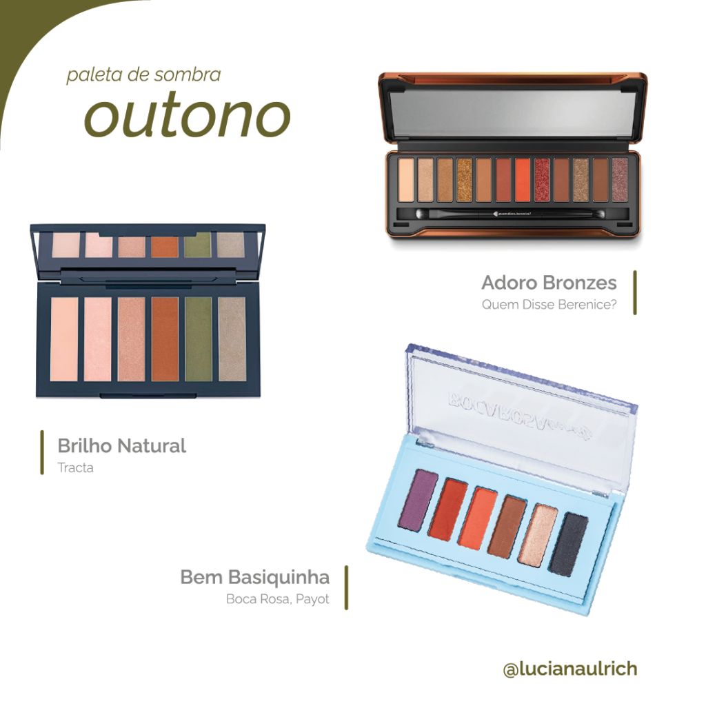 maquiagem da estação outonol: sombras