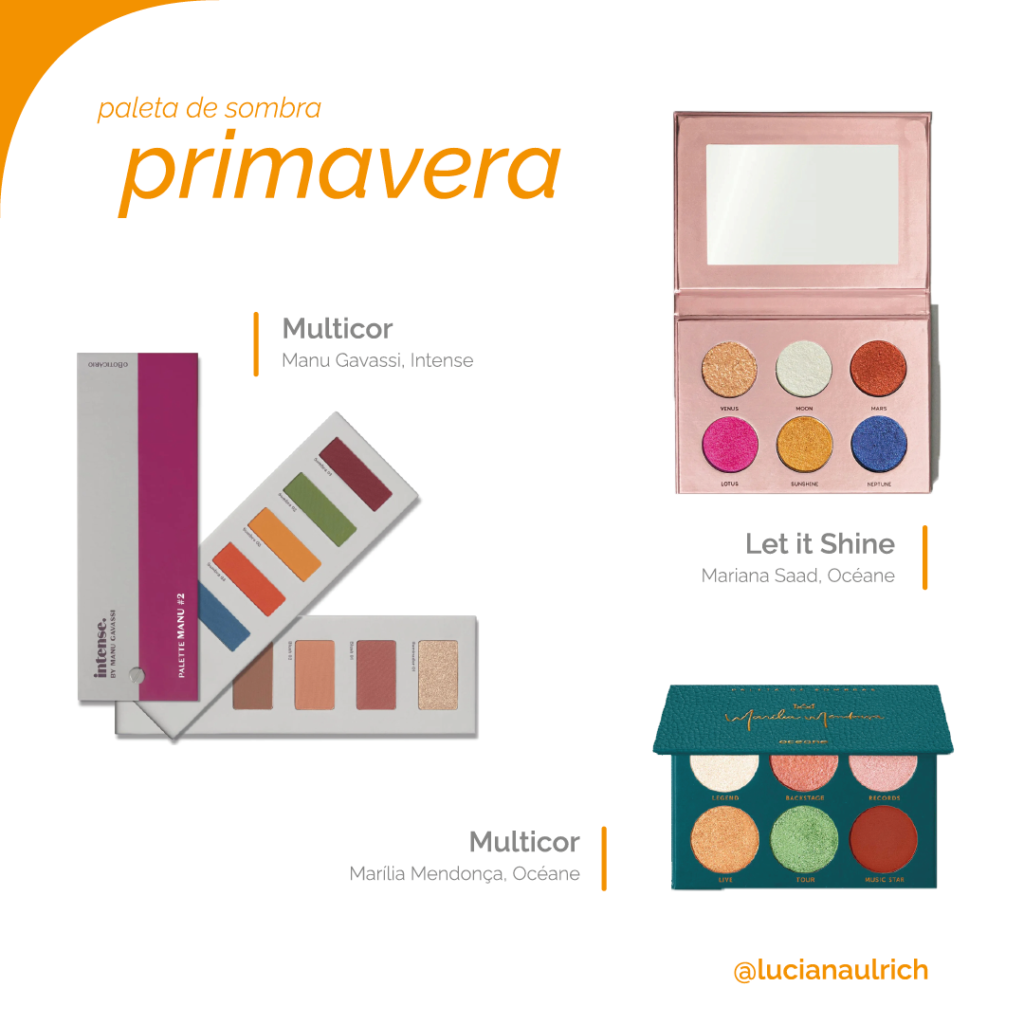 maquiagem da estação primavera: sombra