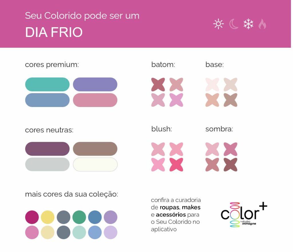 Cartela Dia Frio da Experiência Digital Studio Immagine