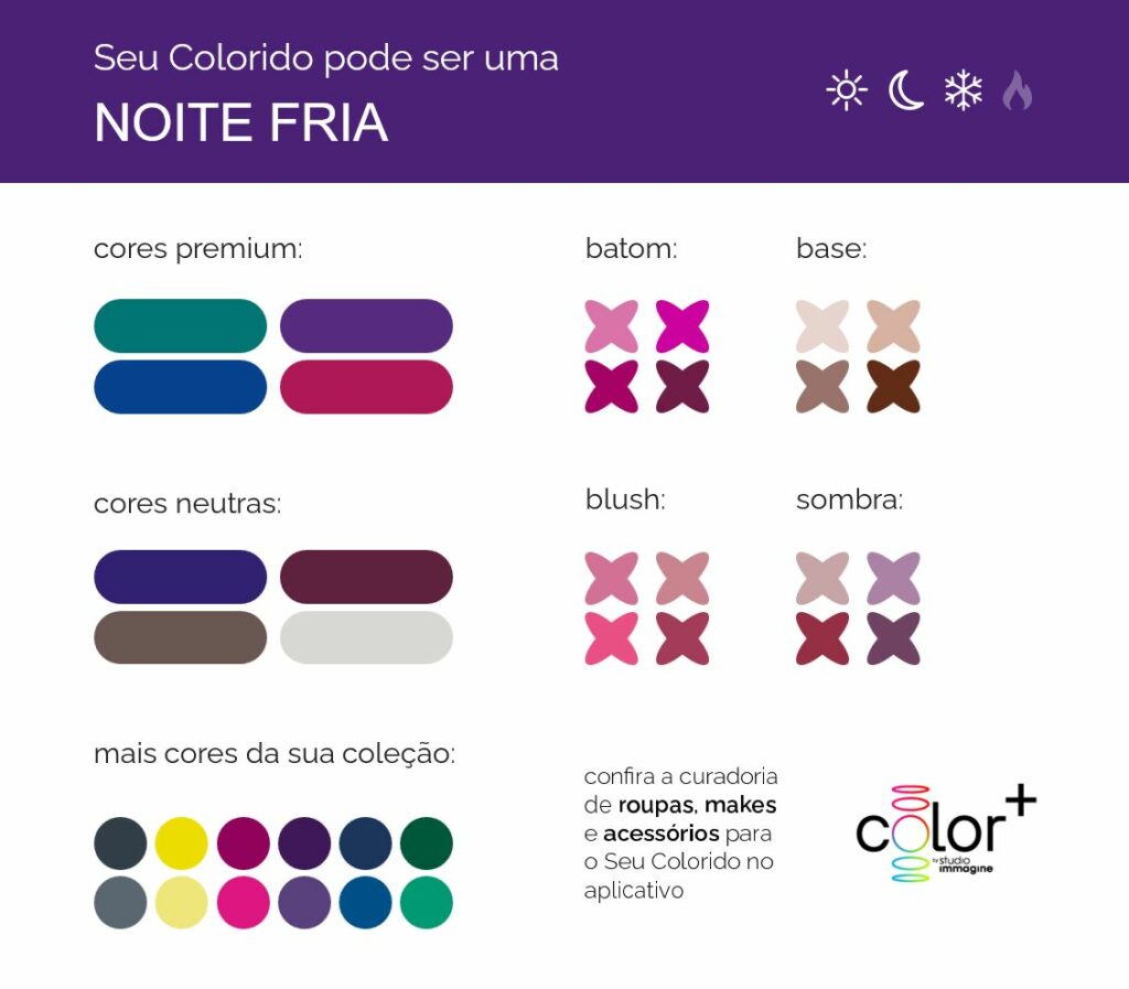 Cartela Noite Fria da Experiência Digital Studio Immagine