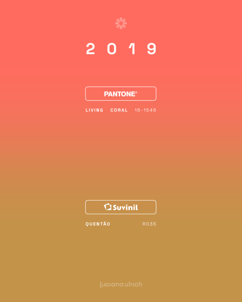 cor do ano 2019: pantone e da suvinil