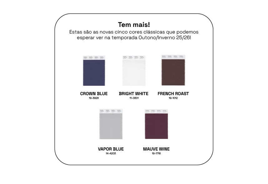 cores neutras pantone color report outono inverno 2025/2026 Nova York