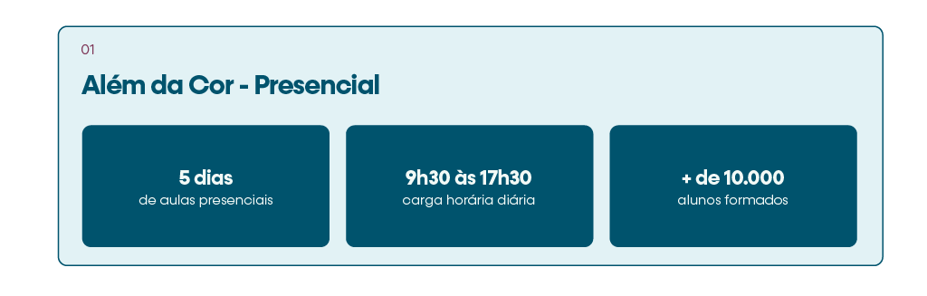 além da cor presencial: formação em coloração pessoal